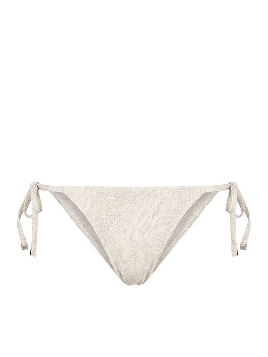 Slip Bikini Inferioare Cu Dantelă Bej