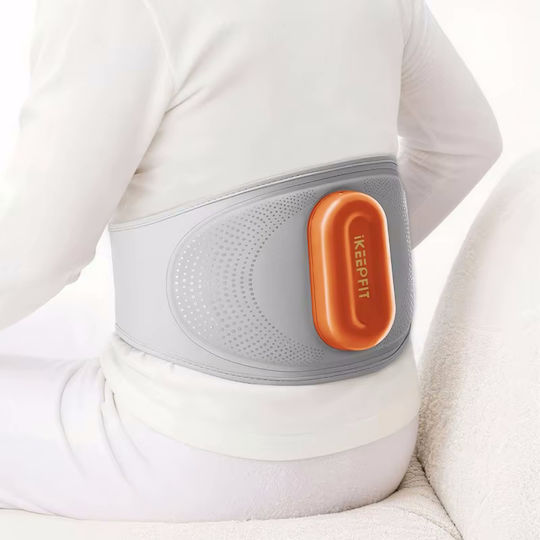 iKeepFit Maxwarm 5.0 Massage Belt for the Waist with Vibration and Heating Function Grey IKF-W17