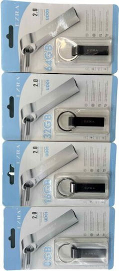 Ezra UD01 16GB USB 2.0 Stick Ασημί