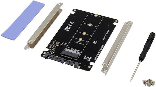 Microconnect Adapter 2.5" SATA to M.2 B Key Black (MC-SSDSATACONV1)