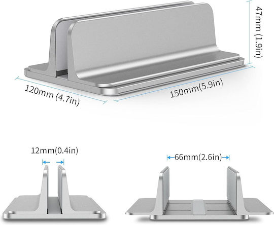 Kallrra Stand de Suport pentru Laptop până la 16" Argintiu