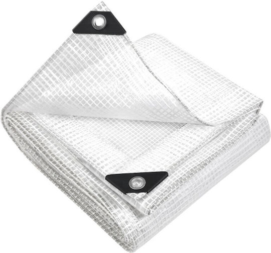 MP Pânză De Acoperire Rotundă Impermeabilă 100gr/m² Cu Diametru 10m Tip De Lumină Gri