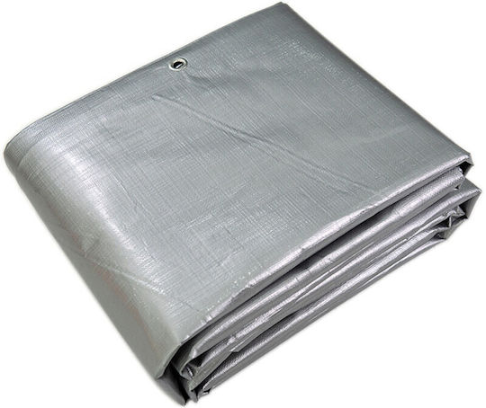 MP Pânză Impermeabilă Rotundă 260gr/m² cu Diametru 5m Heavy Duty Gri