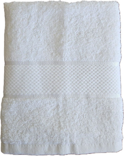 Kotonia Home Set 5 Prosoape De Hotel Pentru Față 90x50cm Albe Greutate 400gsm