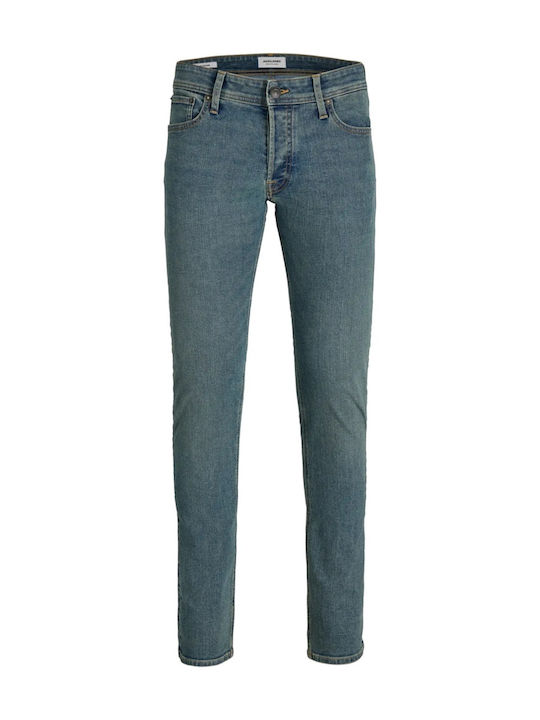 Glenn Pantaloni de Blugi pentru Bărbați Elastici cu Slim Fit Albastru