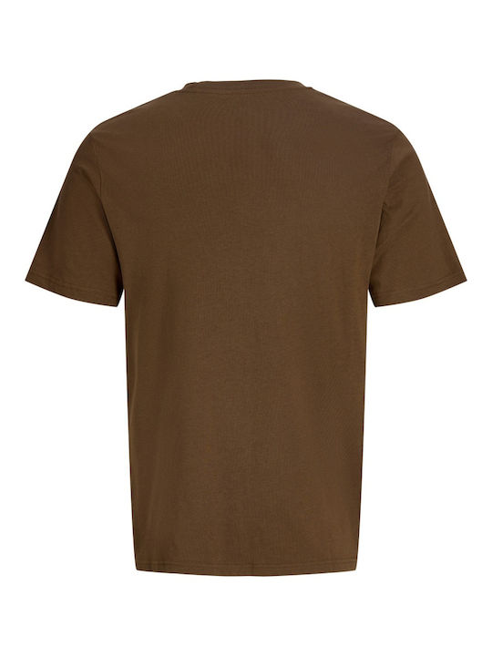 Παιδικό T-shirt Καφέ Crew Neck