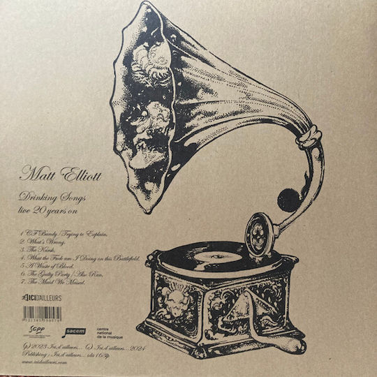 Matt Elliott Drinking Songs Live 20 Years On Vinyl