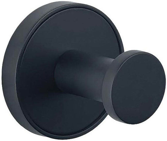 Inter Ceramic Άγκιστρο Μπάνιου Μονό με Βίδες Ασημί