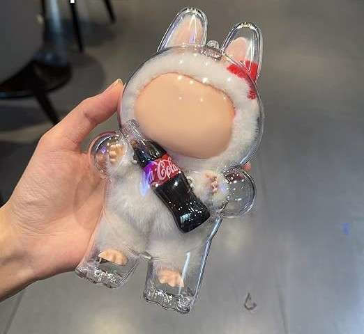Schützende Transparente Kunststoffhülle Box Hängendes Plüschtier 2 Stück