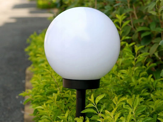 Verk Group Σετ 4 Καρφωτά Ηλιακά Φωτιστικά Μπάλες RGB με Φωτοκύτταρο IP65 36x36εκ.