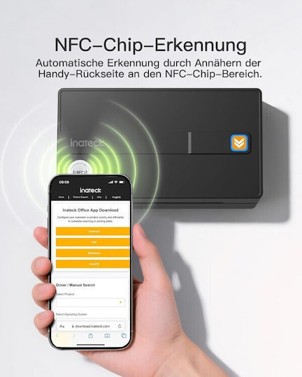 Inateck Imprimantă de etichete Bluetooth 203 dpi