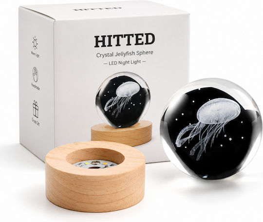 Διακοσμητικό Φωτιστικό LED Crystal Ball 8x8x9εκ.