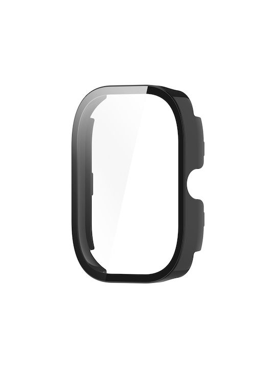 Sonique Protecție Husă Plastică Cu Sticlă Călită Neagră Pentru Redmi Watch 4