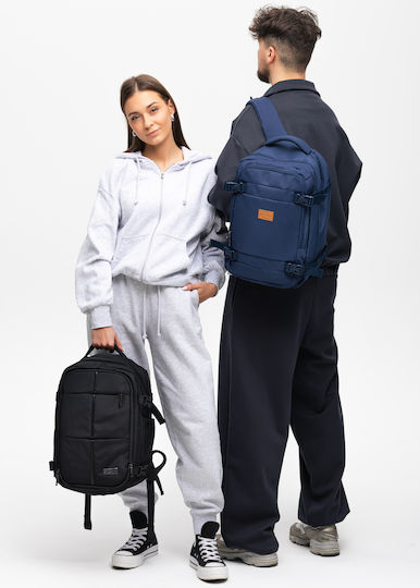 Zagatto Geantă Voiaj De Spate 24l Neagră Din Material Textil L40xL20xÎ30cm