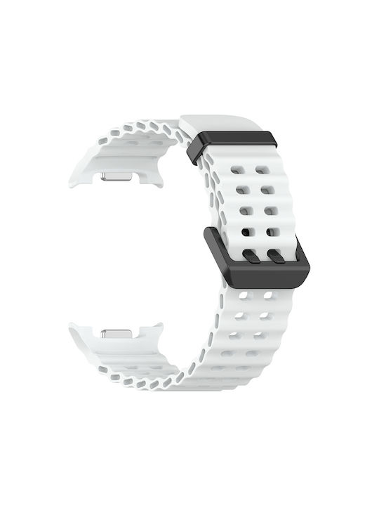 Sonique Silicone Strap White (Galaxy Watch 8 / 8 Classic) Sonique Silicone Strap White (Galaxy Watch 8 / 8 Classic)