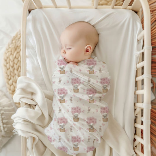 Bocioland Pătură Pepinieră Swaddling 110x110cm Bocioland Pătură Pepinieră Swaddling 110x110cm