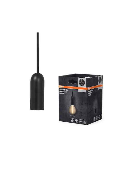 Osram Κρεμαστό Φωτιστικό Μαύρο με Ντουί E27