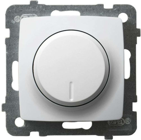 Ospel Comutator Cu Variator Cu Rama LED Rotativ 100W În Culoare Albă