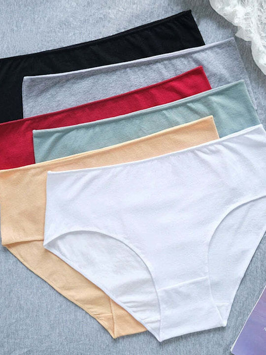 Baumwolle Damen-Slips 3er Pack Schwarz