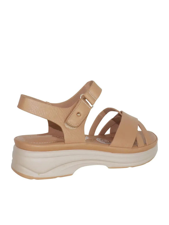 Women's Anatomic Flatforms Beige Sandals