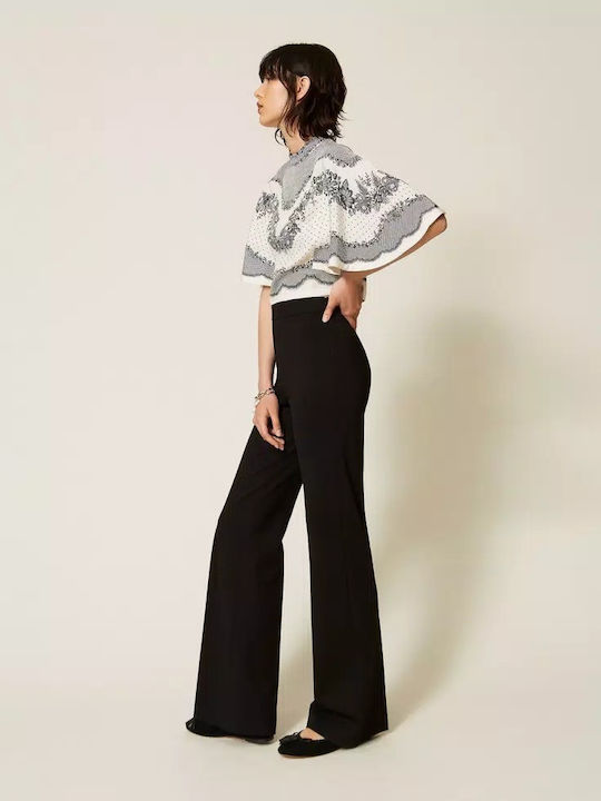 Women's Fabric Trousers Black