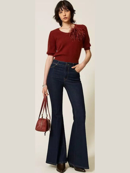 Women's Fabric Trousers Red