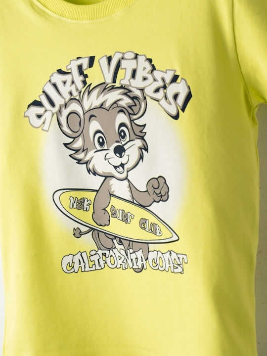 Nek Kids Wear Kinderbekleidungssets mit Shorts Gelb 2 Stück