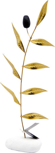 Alexandros Handmade Tabletop Decor Olive Branch Large Diagonal 11x24