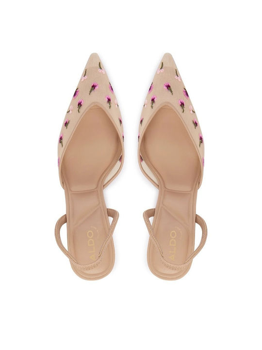 Pointed Toe Heels with High Heel Beige