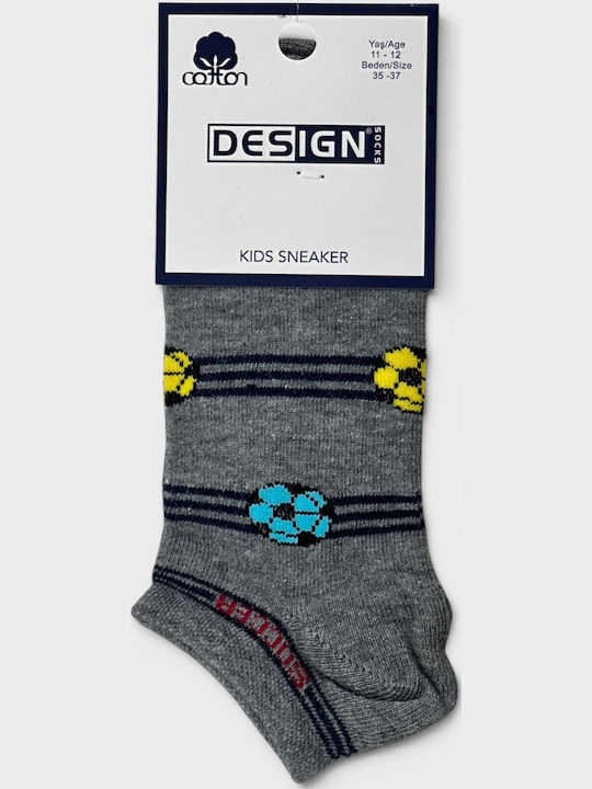 Design Socks Αθλητικά Παιδικά Σοσόνια Πολύχρωμα 6 Ζευγάρια