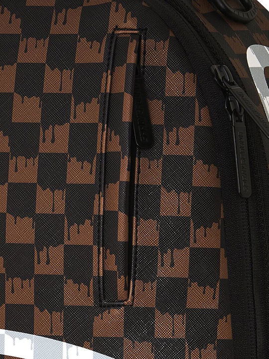 Sprayground Σχολική Τσάντα Πλάτης Καφέ με Θήκη για Παγούρι