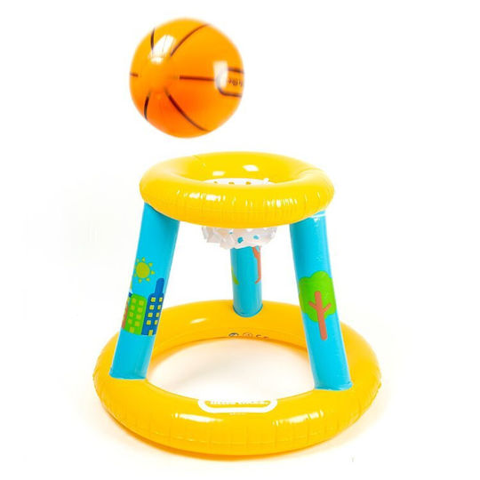 Little Tikes Φουσκωτό Πλωτό Στεφάνι Μπασκέτας Μπάλα