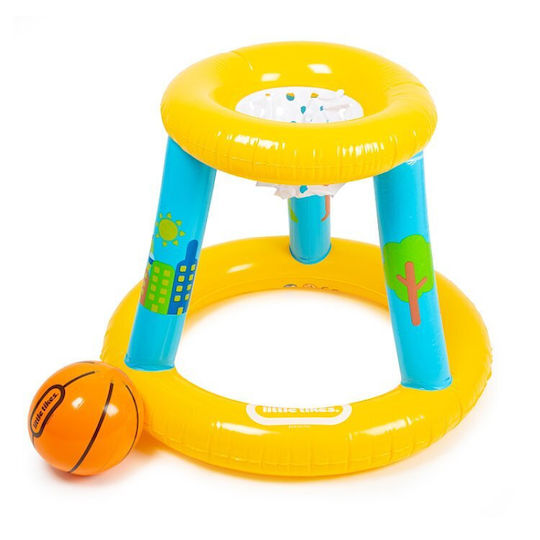 Little Tikes Φουσκωτό Πλωτό Στεφάνι Μπασκέτας Μπάλα