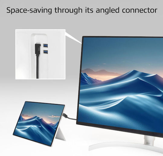 Act USB 3.2 Video Kabel USB-C männlich - USB-C / DisplayPort 60W PD 0,5m