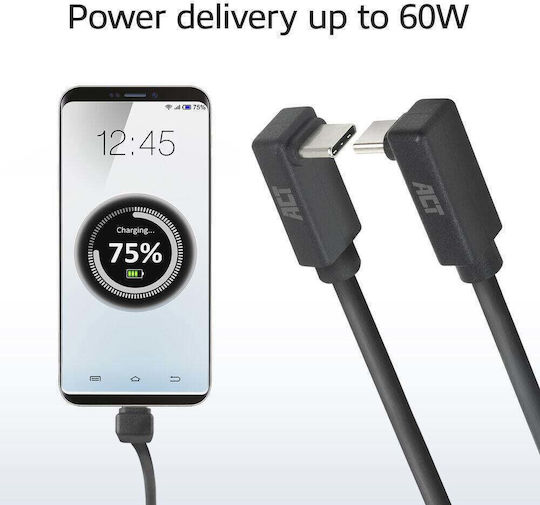 Act USB 3.2 Video Kabel USB-C männlich - USB-C / DisplayPort 60W PD 0,5m