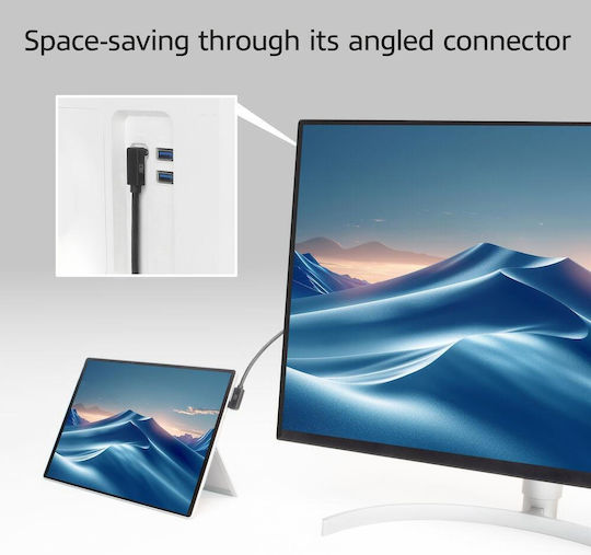 Act USB 3.2 Видео кабел USB-C мъжки - USB-C / DisplayPort 60W PD 1m