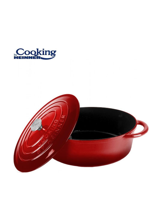 Heinner Oval Gusseisen Niederländischer Ofen 33,5x26cm 6lt