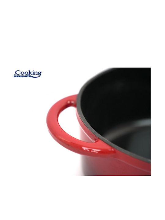 Heinner Oval Gusseisen Niederländischer Ofen 33,5x26cm 6lt
