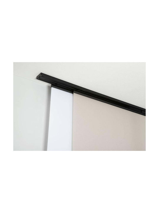 Șine Triplu Pentru Perdele Din Aluminiu Negru Lungime 310cm