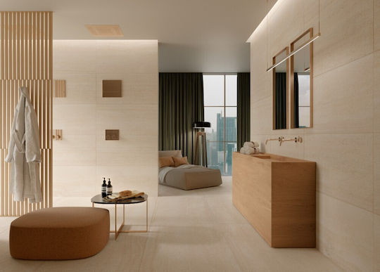 Marazzi Πλακάκι Δαπέδου / Τοίχου Εσωτερικού Χώρου Πορσελανάτο Ματ 120x60cm Μπεζ