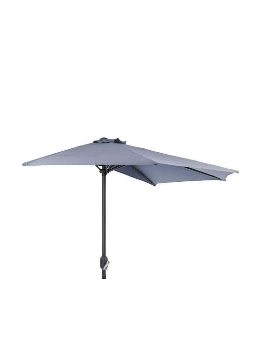 Градински и терасни чадър Висящ Метален Umbrella Сив 2.7x2.7м