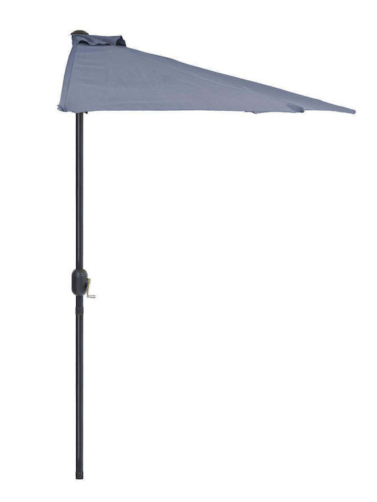 Градински и терасни чадър Висящ Метален Umbrella Сив 2.7x2.7м