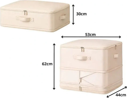 Verk Group Air-Tight Storage Case for Bags / Clothes / Blanket/Duvet Vacuum and Air-Tight in Beige Colour