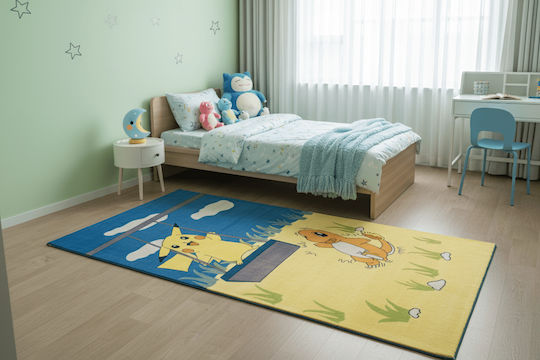 Детски Килим Junior 2015 Decostar Бежов Син Детски Килим Junior 2015 Decostar Бежов Син