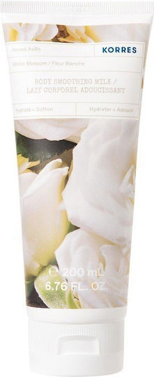 Korres White Flowers Moisturizing Body Milk with Aloe Vera for Dry & Sensitive Skin 200ml