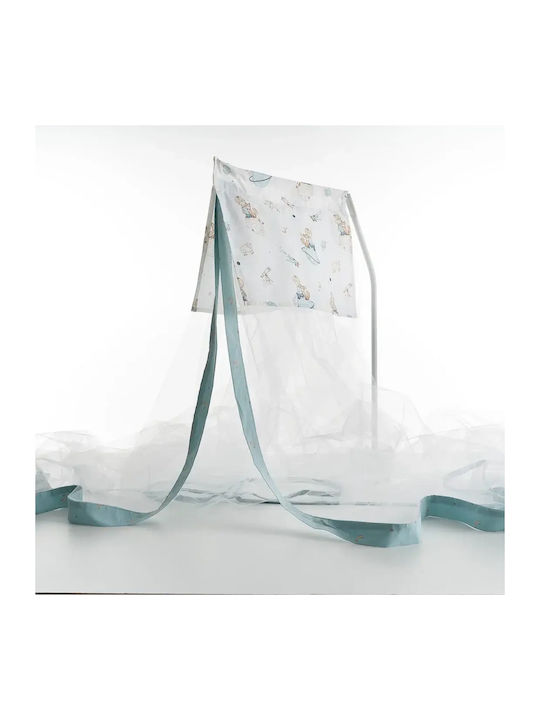 Vesta Home Plasă Împotriva Țânțarilor Bebe Din Tulle Albastru Deschis 490x180cm