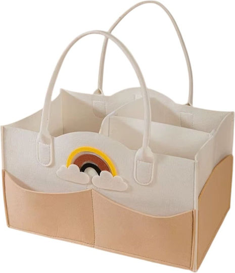 Queen Mother Nursery Cosmetic Basket White
