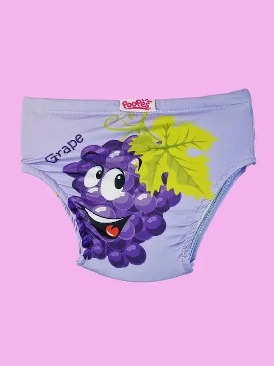 Poopes Σετ Παιδικά Εσώρουχα Πάνες 3τμχ Πολύχρωμα