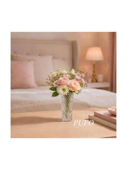 Pufo Dekorative Glasvase Beigetone