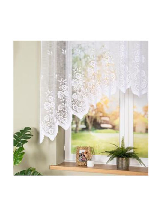 Markizeta Curtain With Grommets White Colour 140x250cm
